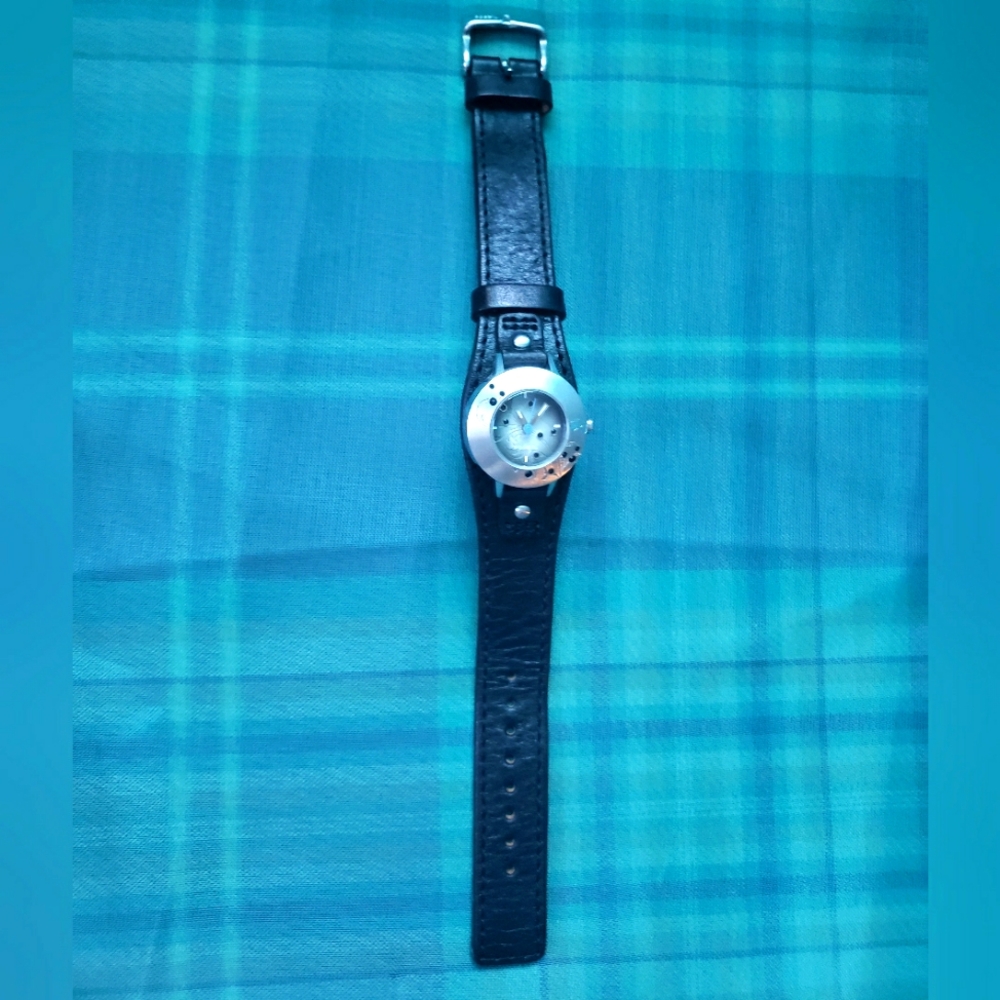 Fossil Genuine Leather Watch Flower floral - Picture 3 of 5